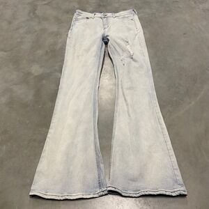 Banjara Womens Size 11 29 Light Wash Distressed Flare Jeans
